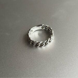 David Yurman Sterling Silver Belmont chain ring